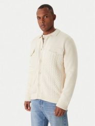 JOOP! Jeans Kardigan Walto 30047659 Écru Modern Fit. Kardigany męskie JOOP! Jeans, m, bez wzorów, z bawełny, bez ramiączek. Za 1,179.00 zł.
