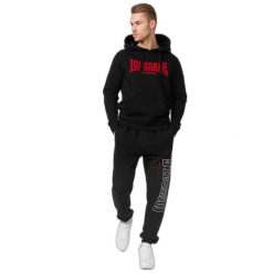 Bluza z kapturem Lonsdale One Tone. Czarne bluzy nierozpinane męskie Lonsdale, m, bez wzorów, z bawełny, bez ramiączek, z kapturem. Za 268.00 zł.