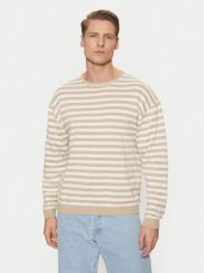 Jack & Jones Sweter Calvin 12269031 Beżowy Relaxed Fit. Brązowe kardigany męskie Jack & Jones, m, bez wzorów, z bawełny, bez ramiączek. Za 79.99 zł.