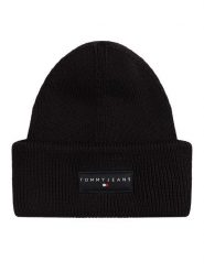 Tommy Jeans Czapka Tjm Linear Beanie AM0AM13666 Czarny. Czarne czapki męskie Tommy Jeans, na zimę, bez wzorów, z bawełny. Za 129.99 zł.