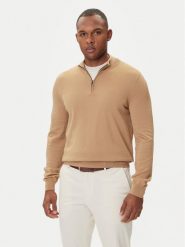 BOSS Sweter Ebenji 50528300 Beżowy Regular Fit. Brązowe kardigany męskie Boss, m, bez wzorów, z wełny, bez ramiączek. Za 589.99 zł.