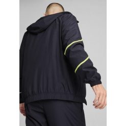 Męska kurtka przedmeczowa z tkaniny Manchester City PUMA. Niebieskie kurtki męskie Puma, m, bez wzorów, z tkaniny, sportowe, bez ramiączek, bez kaptura. W wyprzedaży za 275.30 zł.