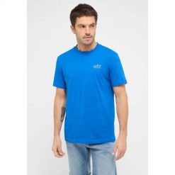 Męski T-Shirt Mustang Style Austin Nautical Blue 1016280 5236. Niebieskie t-shirty męskie Mustang, m, bez wzorów, bez kołnierzyka, bez ramiączek. Za 69.99 zł.
