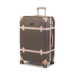 Walizka duża Semi Line. Brązowe walizki męskie Semi-line, bez wzorów, duże. Za 269.99 zł.
