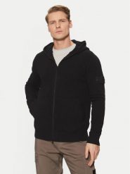 Stone Island Kardigan 8115528FA Czarny Regular Fit. Czarne kardigany męskie Stone Island, m, bez wzorów, z wełny, bez ramiączek. Za 2,529.00 zł.