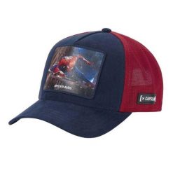 Męska Czapka Z Daszkiem SpiderMan Trucker Cap. Czerwone czapki męskie Capslab, bez wzorów. Za 212.99 zł.