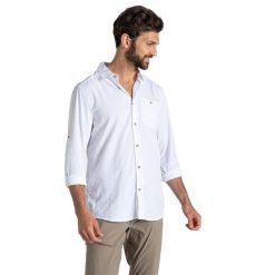 Męska Koszula Nuoro II Nosilife. Białe koszule męskie Craghoppers, m, bez wzorów, bez kołnierzyka, bez ramiączek. Za 286.99 zł.