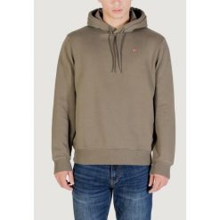 Bluza Mężczyzna NAPAPIJRI BALIS HOOD. Zielone bluzy nierozpinane męskie Napapijri, m, bez wzorów, z bawełny, bez ramiączek, bez kaptura. W wyprzedaży za 272.30 zł.