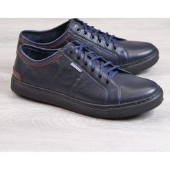 Półbuty męskie skórzane casual granatowe Gregor. Codzienne półbuty męskie Gregor. Za 130.00 zł.