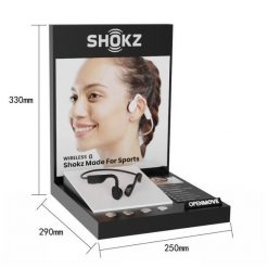 Słuchawki display Shokz OpenMove 2.0. Czarne słuchawki sportowe SHOKZ. Za 883.50 zł.