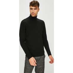 Calvin Klein - Sweter. Szare swetry męskie Calvin Klein, z dzianiny, z golfem, z krótkim rękawem. Za 499.90 zł.