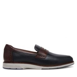 Półbuty Josef Seibel. Niebieskie codzienne półbuty męskie Josef Seibel, bez wzorów, bez obcasa, bez zapięcia. Za 329.99 zł.
