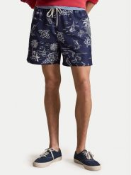 Polo Ralph Lauren Szorty kąpielowe 710B13658001 Granatowy Classic Fit. Niebieskie kąpielówki męskie Polo Ralph Lauren, bez wzorów, z syntetyku. Za 519.99 zł.