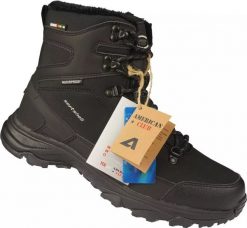Buty trekkingowe męskie American Club Zimowe buty męskie śniegowce męskie American Club MHL148/24BL czarne 43. Czarne buty trekkingowe męskie American CLUB, na zimę, bez wzorów, bez obcasa, bez zapięcia. Za 209.00 zł.