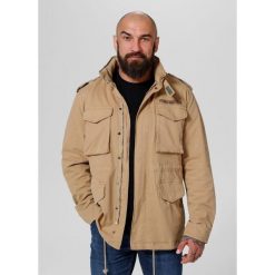 Kurtka przejściowa męska Pitbull M65. Brązowe kurtki męskie PITBULL, m, bez wzorów, bez ramiączek, bez kaptura. Za 379.00 zł.