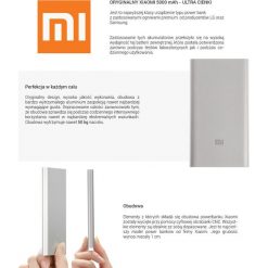 Powerbank Xiaomi 5000mAh (PB68). Powerbanki marki Xiaomi. Za 79.05 zł.