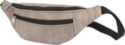 Beltimore Męska saszetka biodrówka nerka na pas regulowana beżowa F49. Brązowe saszetki męskie Beltimore, bez wzorów. Za 36.00 zł.