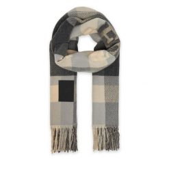 Szalik Guess. Brązowe szaliki męskie Guess, z aplikacjami. Za 279.99 zł.