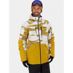 Kurtka Narciarska Męska Fundango Baily ECO Allmtn. Żółte kurtki narciarskie i snowboardowe męskie Fundango, na zimę, m, bez wzorów, bez kaptura, narciarskie. Za 799.90 zł.