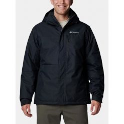 Kurtka Przeciwdeszczowa Męska Columbia Hikebound II. Czarne kurtki męskie Columbia, l, bez wzorów, sportowe, bez ramiączek, bez kaptura. Za 765.15 zł.