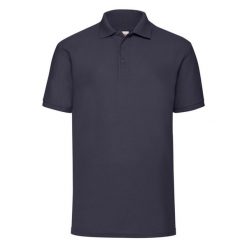 Męska Koszulka Polo 65/35 Pique. Niebieskie koszulki polo męskie Fruit of the Loom, l, bez wzorów, bez kołnierzyka, bez ramiączek. Za 65.99 zł.
