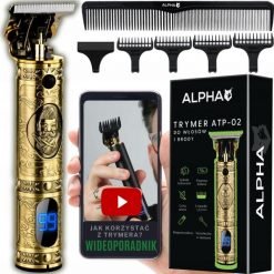 Trymer Alpha Maszynka do Strzyżenia i Golenia Włosów i Głowy - Trymer do Brody Alpha. Golarki męskie Alpha. Za 119.90 zł.