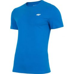 T-shirt męski TSM300 - niebieski. T-shirty męskie marki 4f. Za 39.99 zł.