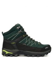 CMP Trekkingi Rigel Mid WP 3Q12947 Zielony. Zielone buty trekkingowe męskie CMP, bez wzorów, ze skóry, bez zapięcia, trekkingowe. Za 499.99 zł.