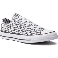 Trampki CONVERSE - Ctas Ox 164020C White/Black/White. Białe trampki męskie Converse, bez wzorów, z gumy, bez zapięcia. W wyprzedaży za 209.00 zł.
