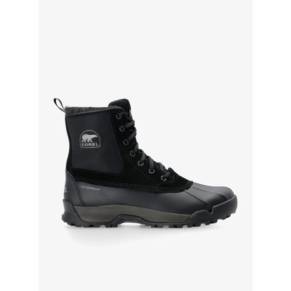 Buty zimowe męskie Sorel Buxton Lite Boot WP. Czarne buty trekkingowe męskie Sorel, na zimę, bez wzorów, bez zapięcia, trekkingowe. Za 492.99 zł.