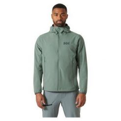 Kurtka wodoodporna Helly Hansen Cascade Shield. Zielone kurtki męskie Helly Hansen, m, bez wzorów, casualowe, bez ramiączek, bez kaptura. Za 683.00 zł.