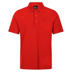 Koszulka Polo Męska Z Krótkim Rękawem. Czerwone koszulki polo męskie Regatta, m, bez wzorów, bez kołnierzyka, bez ramiączek. Za 61.99 zł.
