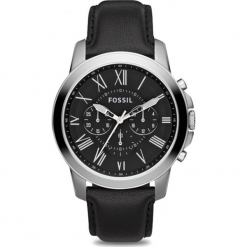 Fossil - Zegarek FS4812. Czarne, cyfrowe zegarki męskie Fossil, z materiału. Za 559.90 zł.