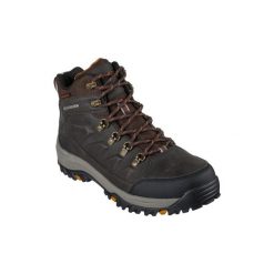 Buty trekkingowe męskie Skechers Relment Daggett. Brązowe buty trekkingowe męskie Skechers, bez wzorów, z gumy, za kostkę, bez zapięcia, trekkingowe, skechers sport. Za 366.00 zł.