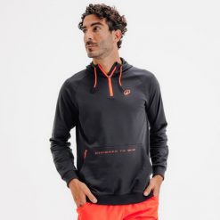 Bluza do padla z kapturem męska Kuikma Pro. Czarne bluzy z kapturem męskie KUIKMA, m, bez wzorów, z bawełny, z kapturem. Za 179.99 zł.