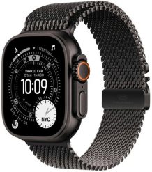 Smartwatch Apple Watch Ultra 3 GPS + Cellular 49mm Black Titanium / Titanium Milanese Loop S Czarny (MF1N4QF/A). Czarne zegarki smartwatch Apple. Za 4,744.53 zł.