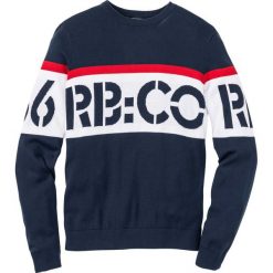 Sweter Regular Fit bonprix ciemnoniebieski. Swetry męskie marki bonprix. Za 59.99 zł.