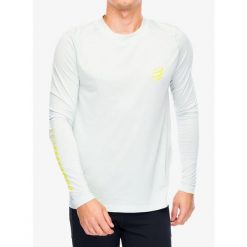 Bluza do biegania męska Compressport Performance LS Tshirt. Niebieskie bluzy nierozpinane męskie Compressport, m, bez wzorów, sportowe, bez ramiączek, bez kaptura. Za 234.99 zł.
