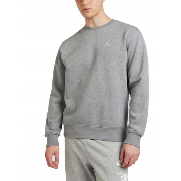Bluza męska sportowa Air Jordan Brooklyn Fleece FV7293-091 M. Szare bluzy bez kaptura męskie Jordan, m, bez wzorów, bez kaptura. Za 325.45 zł.