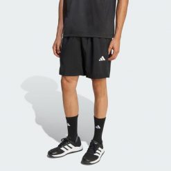Tkane Szorty Do Ćwiczeń Essentials Base. Czarne szorty sportowe męskie ADIDAS, bez wzorów, sportowe. Za 119.00 zł.