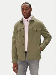 Tommy Hilfiger Kurtka przejściowa MW0MW39634 Zielony Regular Fit. Zielone kurtki męskie Tommy Hilfiger, m, bez wzorów, z bawełny, bez ramiączek, bez kaptura. Za 649.99 zł.