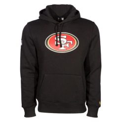 Bluza z kapturem San Francisco 49ers NFL. Czarne bluzy z kapturem męskie New Era, m, bez wzorów, z kapturem. Za 294.50 zł.