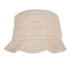 Sztruksowa Czapka Z Daszkiem. Białe czapki męskie FLEXFIT, bez wzorów, ze sztruksu, sportowe. Za 120.99 zł.