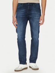 BOSS Jeansy H-Delaware 50538548 Granatowy Slim Fit. Niebieskie jeansy męskie Boss, bez wzorów, z bawełny. Za 459.99 zł.