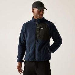 Polar męski rozsuwany Frankie Borg. Niebieskie bluzy z polaru męskie Regatta, m, bez wzorów, z polaru, eleganckie, bez ramiączek, bez kaptura. W wyprzedaży za 199.99 zł.
