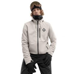 Kurtka snowboardowa męska W2 Cerro. Brązowe kurtki męskie SIROKO, m, bez wzorów, z softshellu, bez ramiączek, bez kaptura. W wyprzedaży za 538.95 zł.