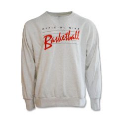 Bluza męska Nike Standard Issue Crew Sweatshirt Birch Heather/Pale. Czarne bluzy nierozpinane męskie Nike, m, bez wzorów, sportowe, bez ramiączek, bez kaptura. Za 204.00 zł.