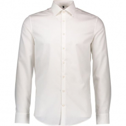 Koszula - Slim fit - w kolorze kremowym. Białe koszule męskie Seidensticker, z bawełny, z klasycznym kołnierzykiem. W wyprzedaży za 90.95 zł.