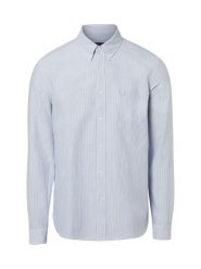 Fred Perry Męska koszula casual Mężczyźni Regular Fit Bawełna (100%) niebieski w paski, XXL. Niebieskie koszule męskie Fred Perry, m, bez wzorów, z bawełny, bez kołnierzyka, bez ramiączek. Za 749.95 zł.