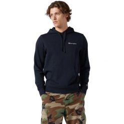 Bluza męska Champion Hooded Sweatshirt 220729. Niebieskie bluzy nierozpinane męskie CHAMPION, m, z aplikacjami, casualowe, bez ramiączek, bez kaptura. Za 369.48 zł.